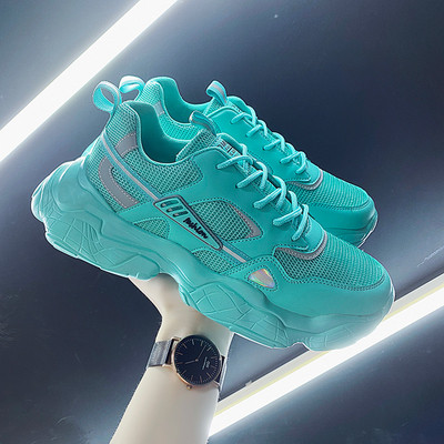 Adidasi pentru barbati cu reflectoare si talpa inalta