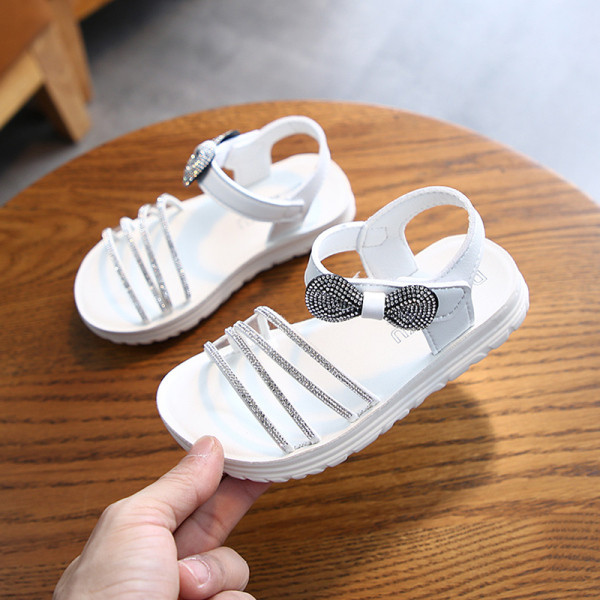 Model nou de sandale pentru copii cu panglica si pietre pentru fete