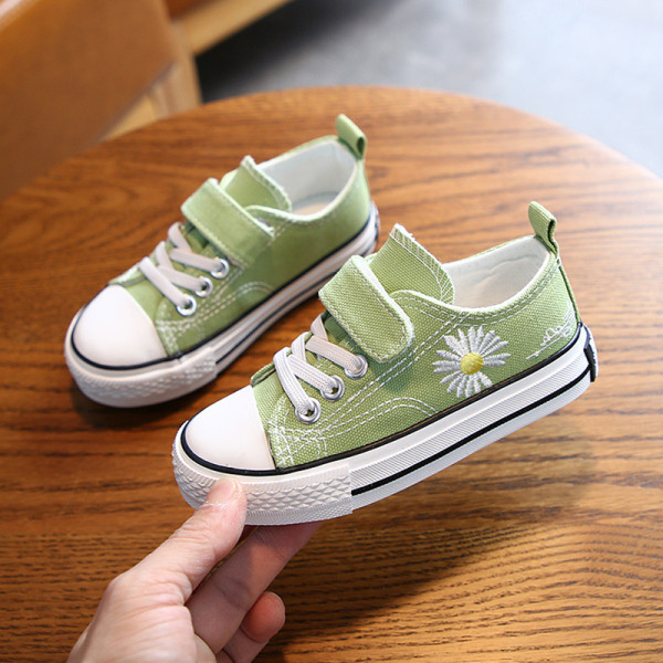 Tenisi casual copii cu broderie pentru fete