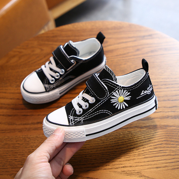 Tenisi casual copii cu broderie pentru fete