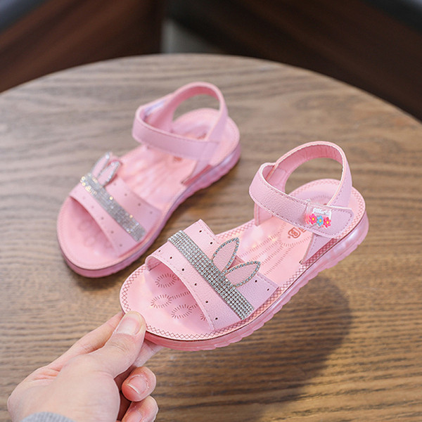Sandale moderne pentru copii pentru fete cu pietre și autocolante