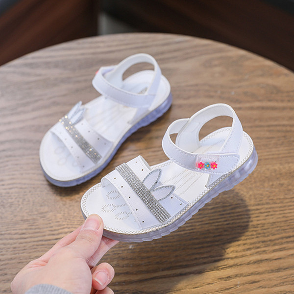 Sandale moderne pentru copii pentru fete cu pietre și autocolante