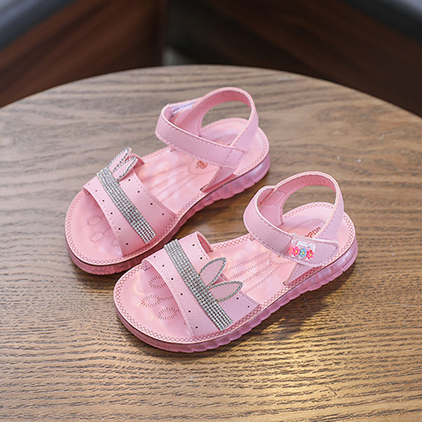 Sandale moderne pentru copii pentru fete cu pietre și autocolante