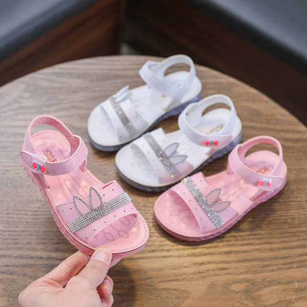 Sandale moderne pentru copii pentru fete cu pietre și autocolante