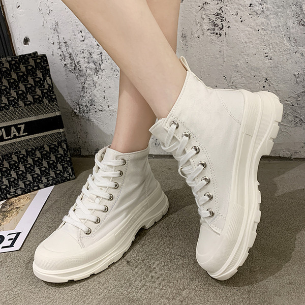 Adidasi de dama cu talpa inalta si platforma interioara