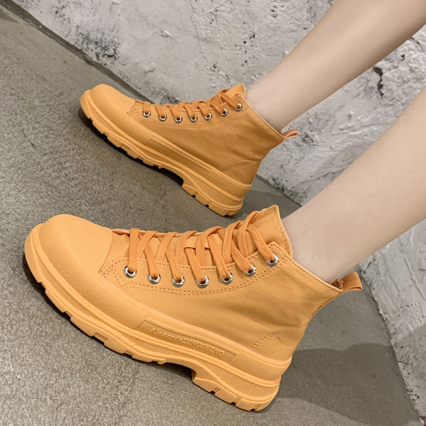 Adidasi de dama cu talpa inalta si platforma interioara