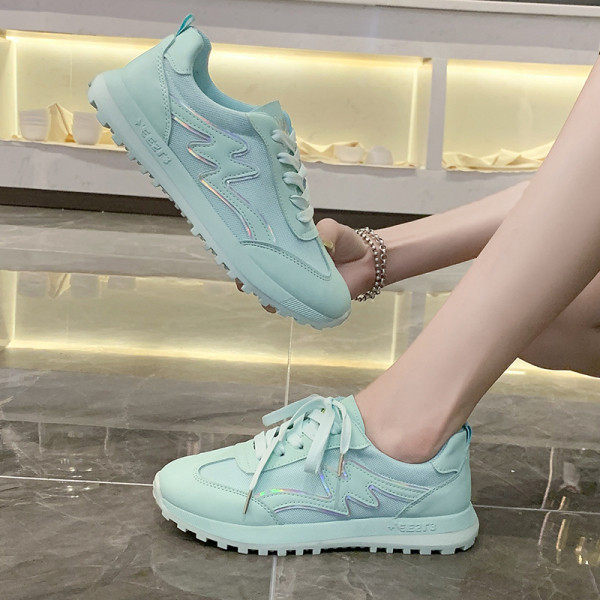 Γυναικεία casual αθλητικά παπούτσια με κέντημα -λουλούδι 