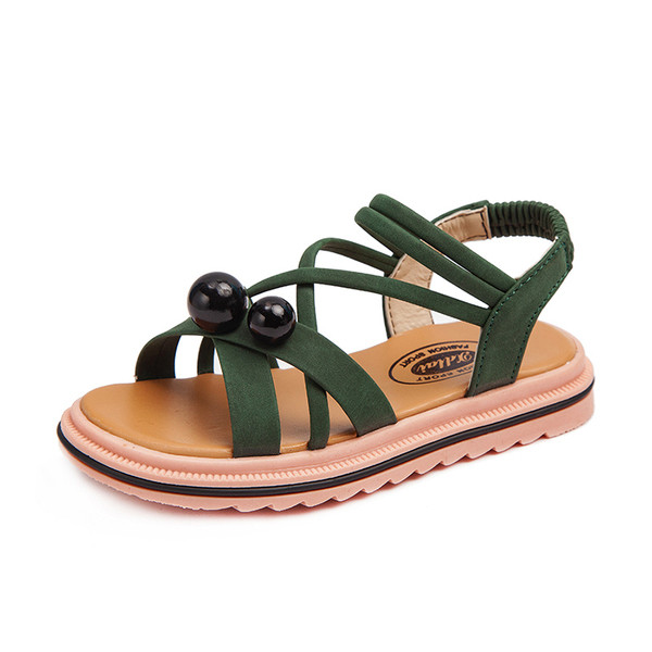 Μοντέρνα παιδικά σανδάλια με  σταθροτά λουράκια για κορίτσια