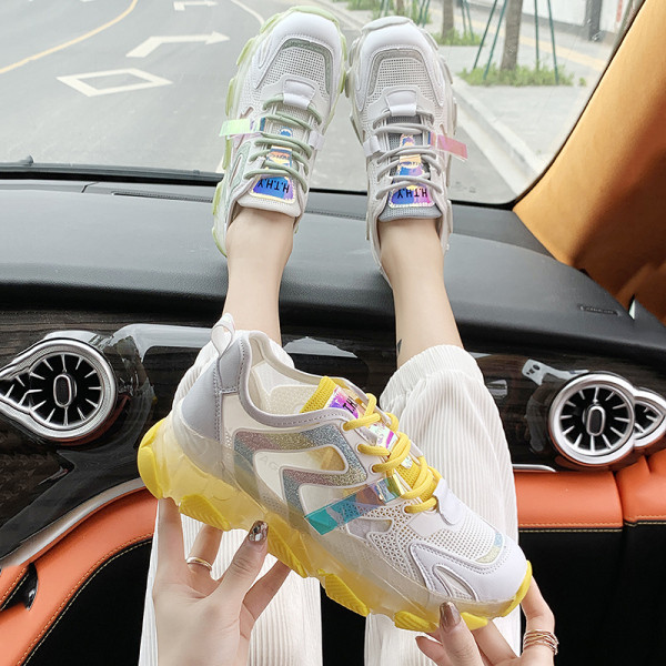 Kevad-sügisesed naiste tossud võrgu ja värvilise tallaga