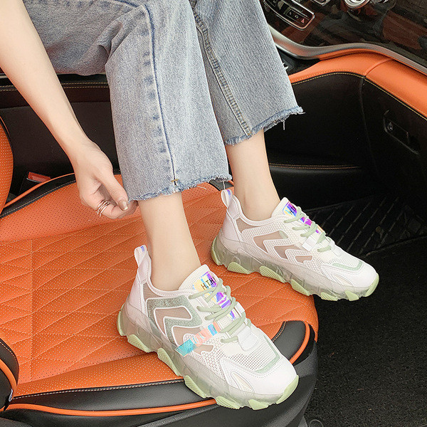 Kevad-sügisesed naiste tossud võrgu ja värvilise tallaga