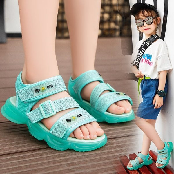 Vabaajalised pandlaga laste sandaalid tüdrukutele