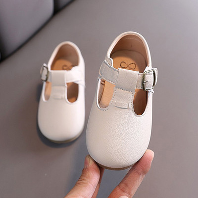 Ежедневни детски обувки с катарама за момичета