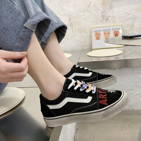 Tenisi casual dama cu pietre