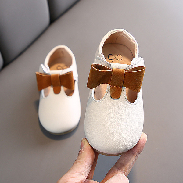 Pantofi copii din piele ecologica cu panglica pentru fete