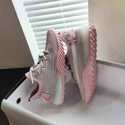 Adidași sport și casual de damă, cu tălpi și șireturi colorate