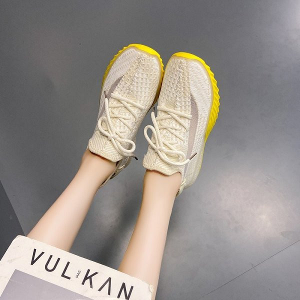 Adidași sport și casual de damă, cu tălpi și șireturi colorate