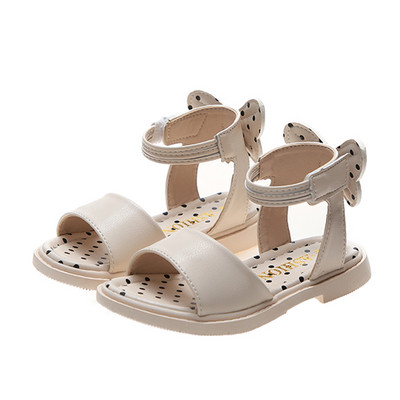 Alkalmi gyerekszandál szalaggal és matricákkal