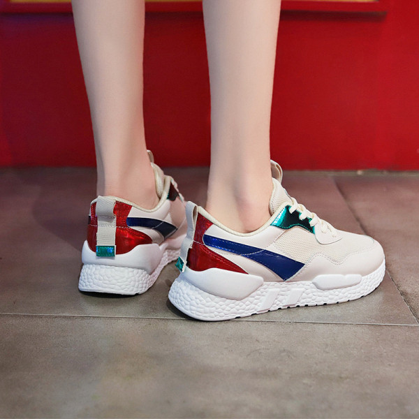 Tenisi sport-casual dama cu talpa plata potriviti si pentru sport