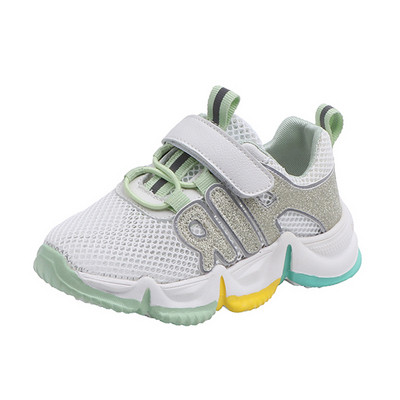 Adidași casual pentru copii cu inscripție și autocolante pentru fete