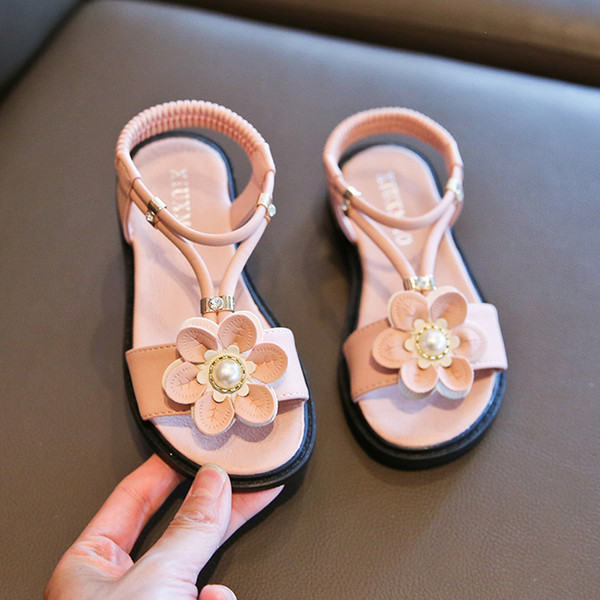 Sandale copii pentru fete cu element 3D si elastic