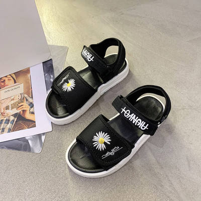 Sandale de dama moderne cu talpa plate si broderie colorata