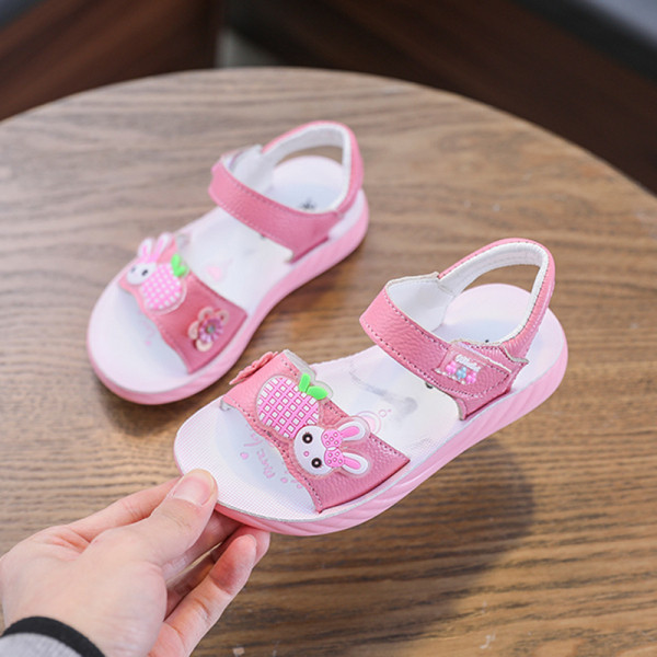 Sandale casual pentru copii cu element 3D și autocolante