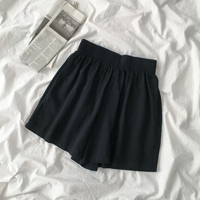 Pantaloni scurți casual cu talie înaltă