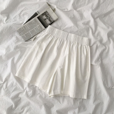 Pantaloni scurți casual cu talie înaltă