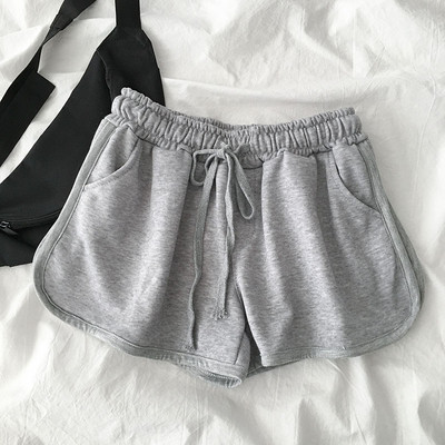 Спортно-ежедневни къси панталони с еластична талия и връзки