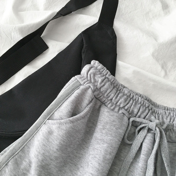 Спортно-ежедневни къси панталони с еластична талия и връзки