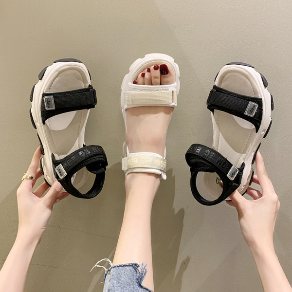 Sandale casual dama cu velcro