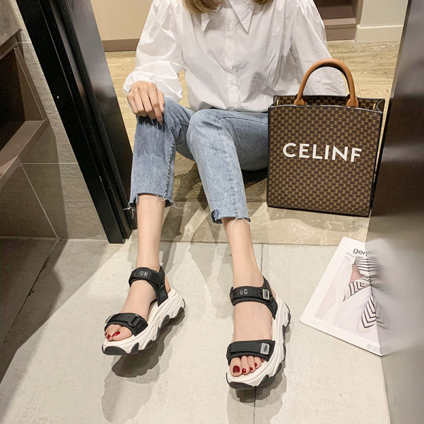 Sandale casual dama cu velcro