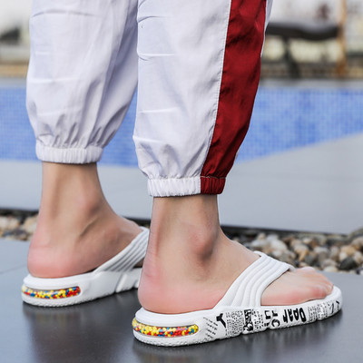 Model nou de papuci pentru barbati peste varf cu talpa colorata