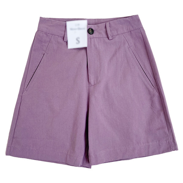 Къси дамски панталони ретро стил с висока талия