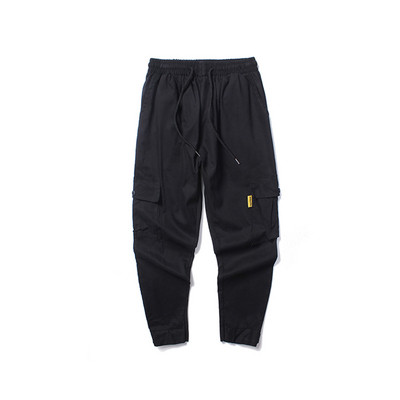 Pantaloni de barbati actuali cu buzunare laterale si lungime 9/10