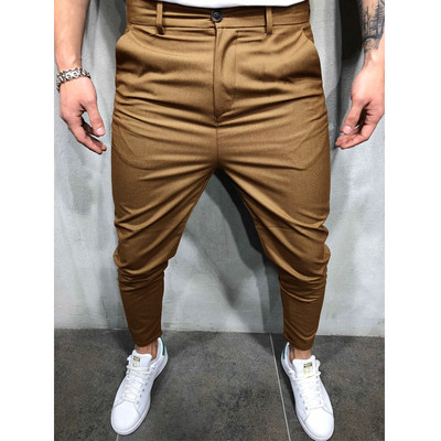 Sportos-elegáns férfi nadrág zsebekkel és 3XL-es méretig