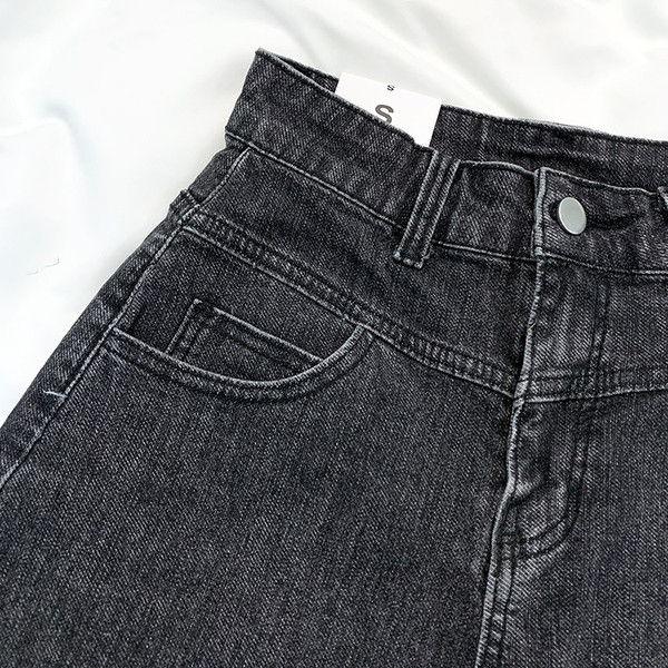 Naiste retro stiilis kõrge vöökohaga lühikesed teksad