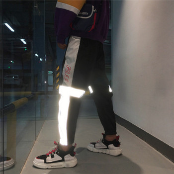 Спортно-ежедневен мъжки панталон с еластична талия и светлоотразителни елементи