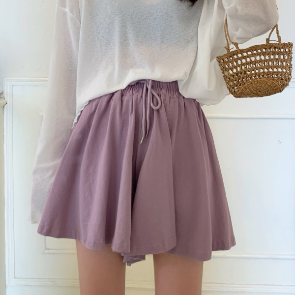 Naiste lühikesed püksid lai lipsudega mudel