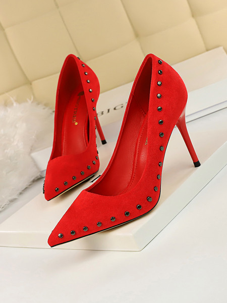 Naiste seemisnahast kingad õhukese 9 cm kontsaga