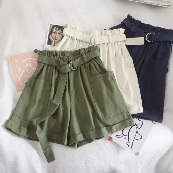 Pantaloni casual dama model lat cu curea