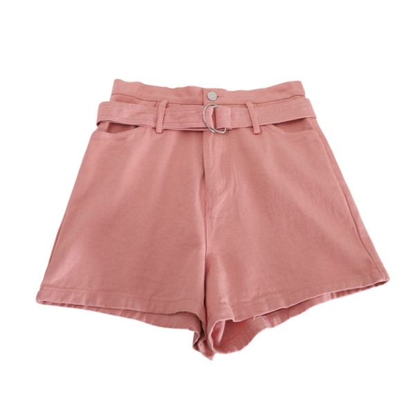 Pantaloni scurți de damă actuali cu curea