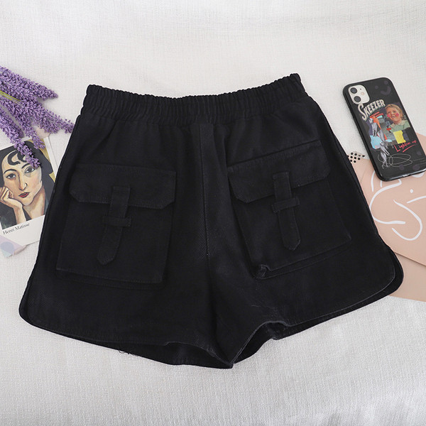 Ежедневни къси панталони с джобове и еластична талия