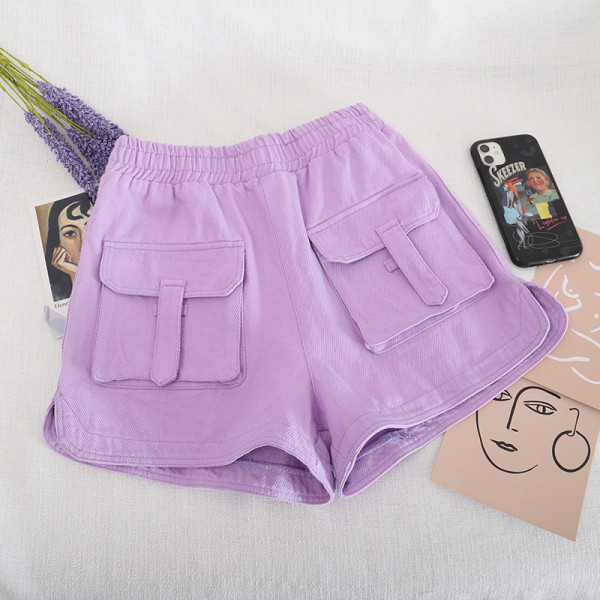 Ежедневни къси панталони с джобове и еластична талия