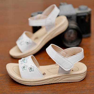 Öko bőrből készült gyerekszandál lányoknak puha, kényelmes talppal