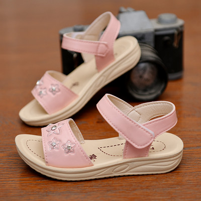 Öko bőrből készült gyerekszandál lányoknak puha, kényelmes talppal