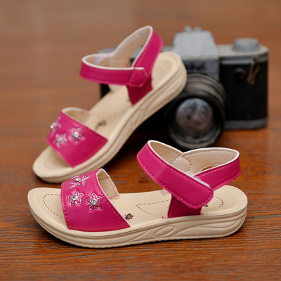 Öko bőrből készült gyerekszandál lányoknak puha, kényelmes talppal