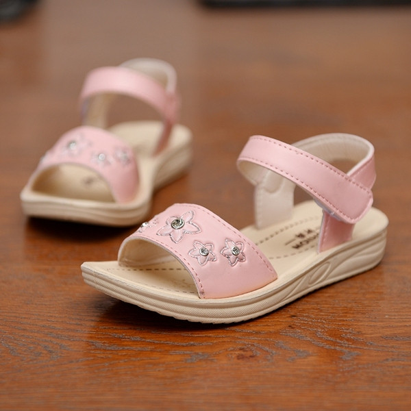 Öko bőrből készült gyerekszandál lányoknak puha, kényelmes talppal