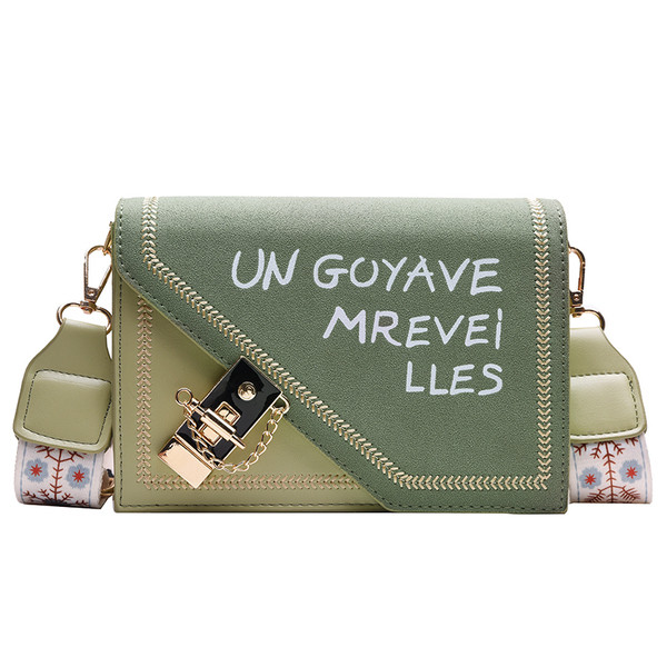 Geantă modernă cu inscripții