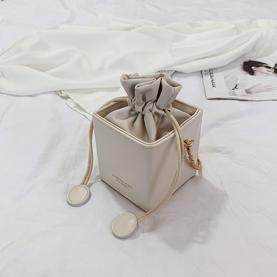 Kaasaegne naiste kott paelte ja pika sangaga